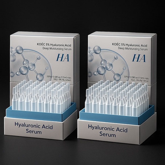 Other - 2 Boxes! 5% Hyaluronic Acid Serum Ampoules – 60 Vials | Collagen + Niacinamide